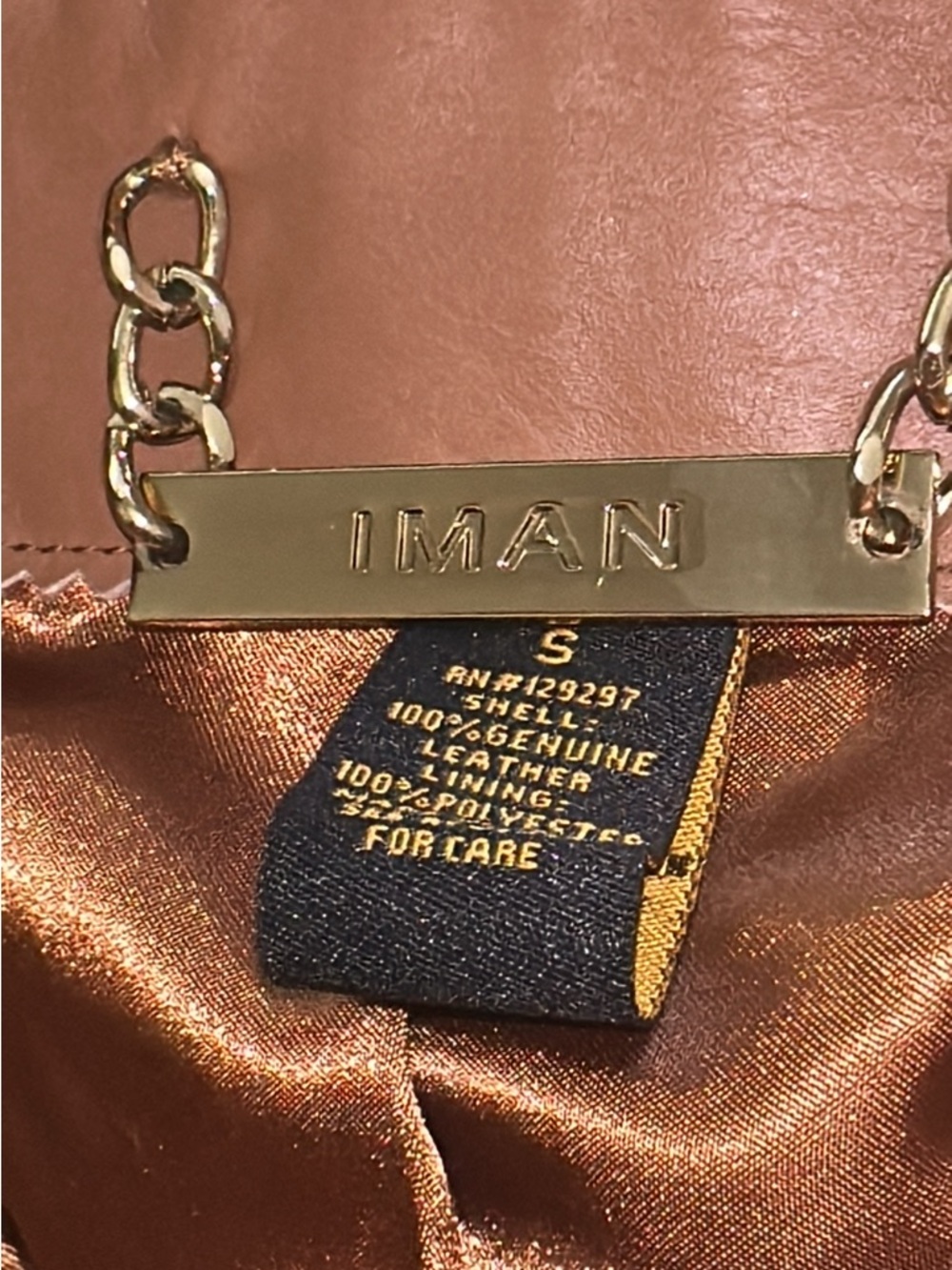 IMAN Two-Tone Brown Suede and Leather Trench Coat (mix26) - Picture 3 of 11